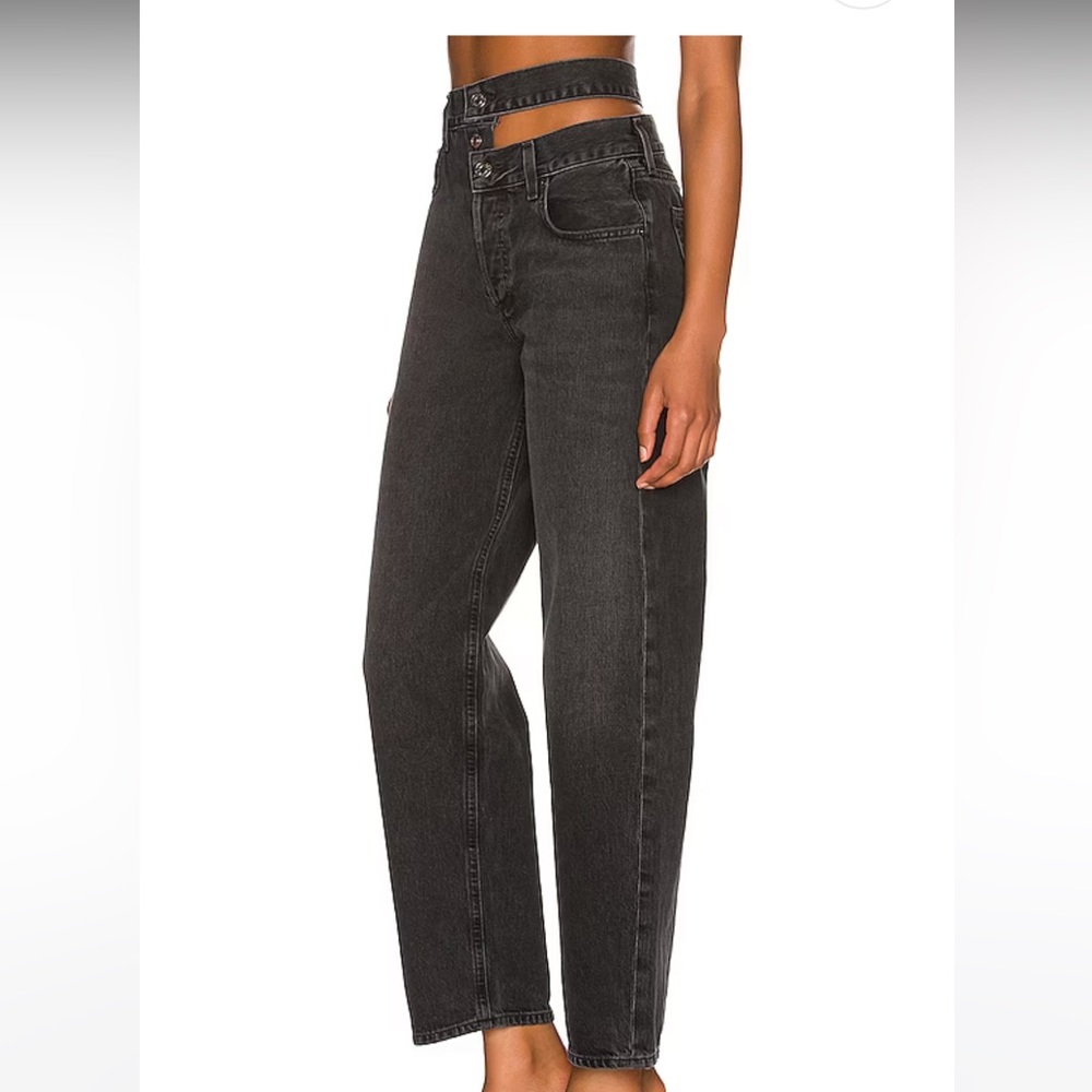 Like New Agolde Broken Waistband Jean in Conduct.